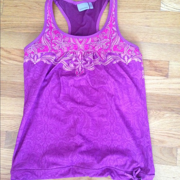 Athleta Tinker Tank Top Paisley Purple Berry - Picture 2 of 4